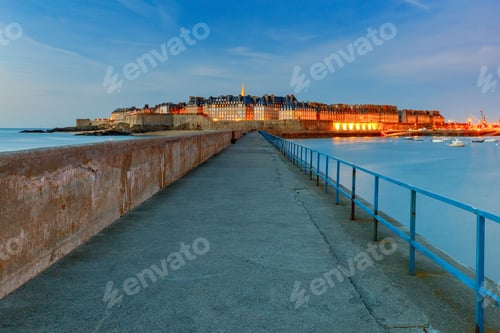 Preview: Saint Malo. View Of The Old Town.