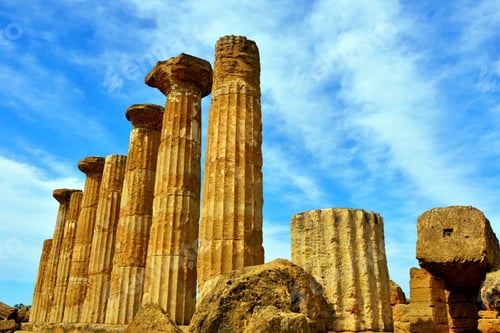Preview: Park Of The Valley Of The Temples Temple Of Ercole Agrigento Sicily Italy