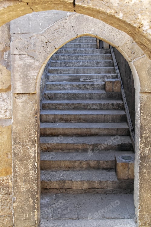 Preview: Stone Stairs At Fortification In Cairo Egypt