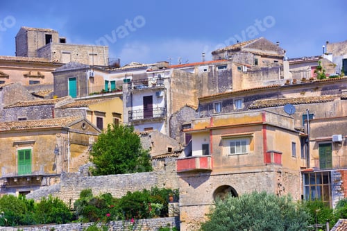 Preview: Panorama Of Modica Sicily Italy