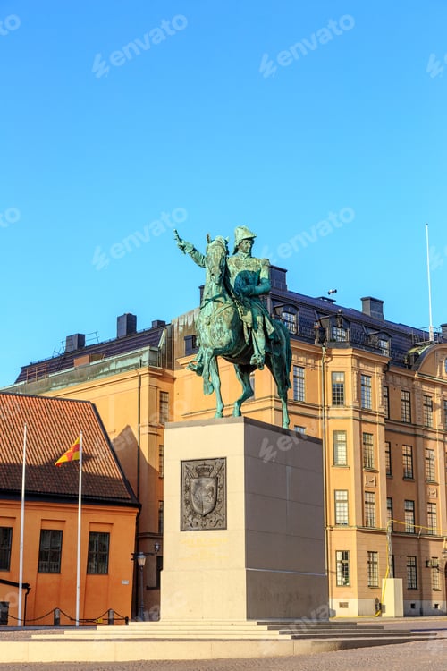 Preview: Stockholm, Sweden. Monument To King Charles Xiv Johan. Opened In 1854
