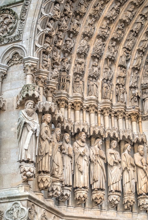 Preview: Amiens Cathedral In Wintertime, Hdr Image