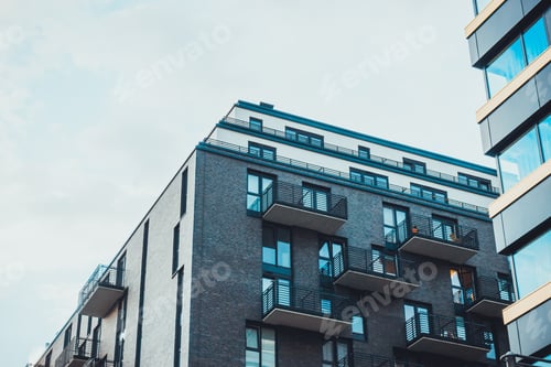 Preview: House At East Berlin, Germany On A Cloudy Day