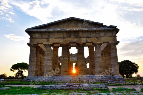 Preview: The Temple Of Neptune It Was Built In The Doric Order Around 460–450 Bc Paestum Italy