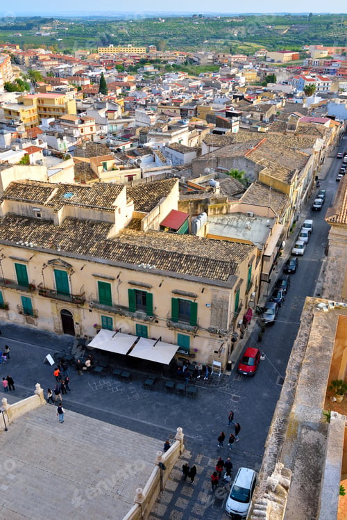 Preview: The Old Town, Taken From The Bell Tower Of The Savior'S Basilica - Noto, Siracusa, Italy