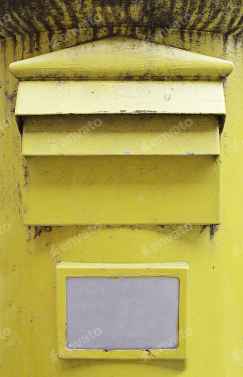 Preview: Letterbox Yellow City Space For Text, Correspondence And Publicity