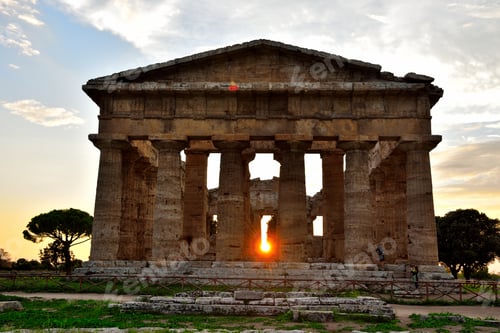 Preview: The Temple Of Neptune It Was Built In The Doric Order Around 460–450 Bc Paestum Italy