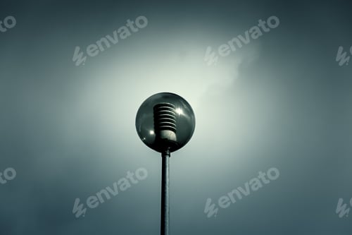 Preview: Streetlights In City With Sky, Construction And Architecture