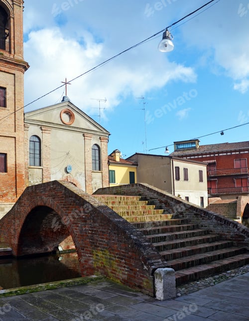 Preview: Small Italian Town Comacchio Also Known As "The Little Venice", Emilia Romagna Region, Province Of