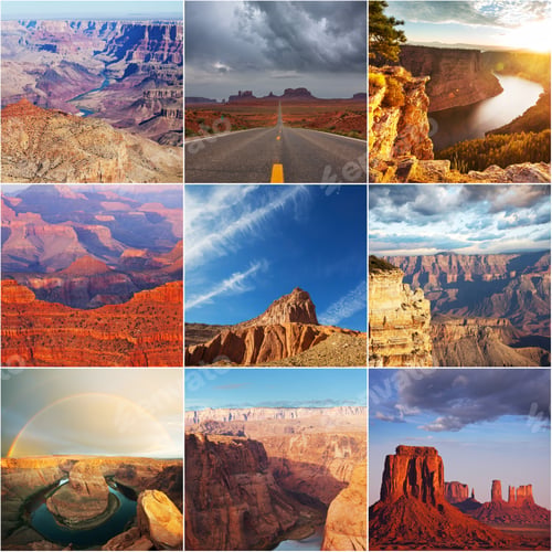 Preview: Various Natural Landscapes In Usa, Big Landscapes Collection