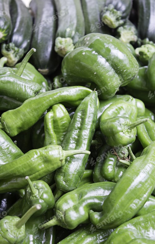 Preview: Green Peppers In Food, Vegetables And Trade Market