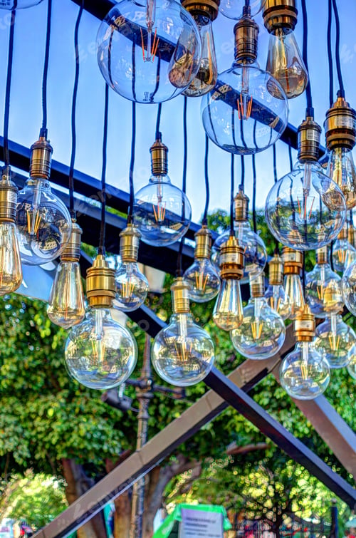 Preview: Lightbulbs On A Street, Guadalajara, Mexico
