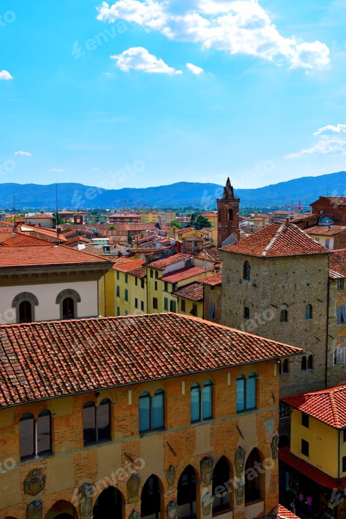 Preview: Panorama On Top Of The Tower Of The Cathedral Of Pistoia