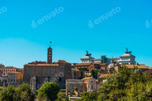 Preview: Beautiful Overview Of Ancient Buildings At Rome, Italy