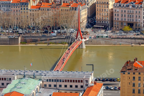 Lyon. Cable-Stayed Bridge.