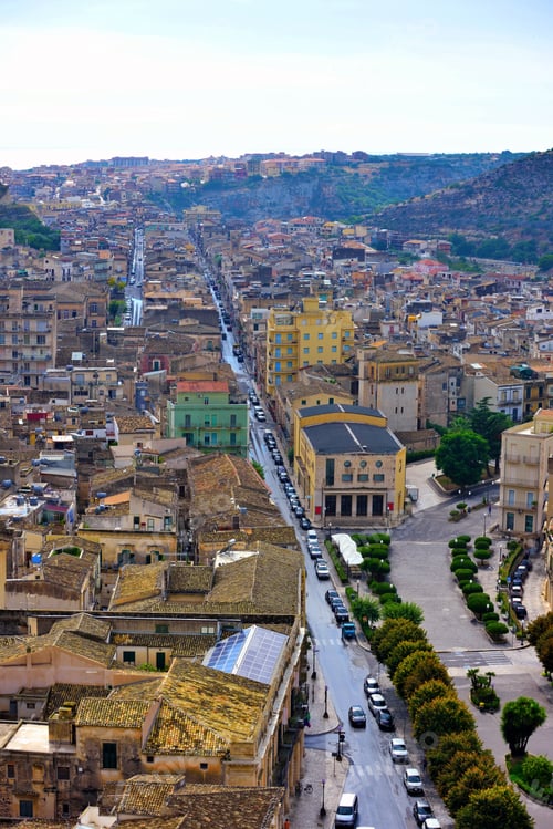 Preview: Panorama Of Scicli, Sicily, Italy