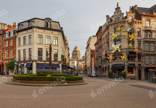 Preview: Brussels. Street In The Historical Center.