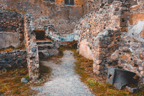 Preview: Detailed View Of Ancient Ruins At Pompeii