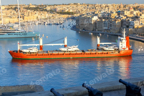 Preview: Seaport In The Harbor Of The City Valletta. Malta.