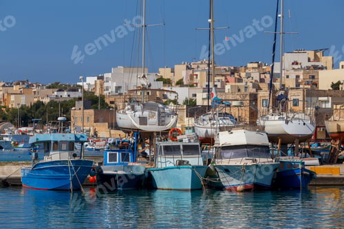 Preview: Malta. Marsaxlokk. Traditional Fishing Boats.