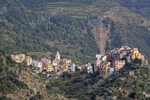 Preview: Village Corniglia At Liguria Coast In Italy