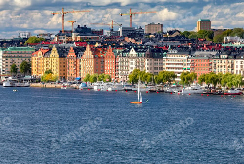 Preview: Aerial View Of The Island Gamla Stan On A Sunny Day. Stockholm. Sweden.