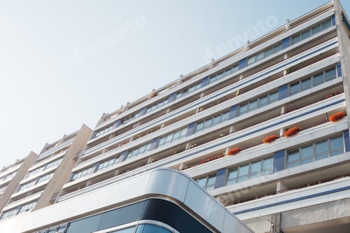 Preview: Modern Plattenbau Building At Alexanderplatz, Berlin