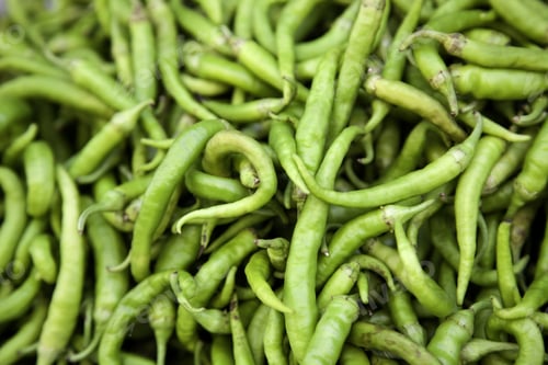 Preview: Chilli Peppers In Food Store, Vegetables And Fruits, Food
