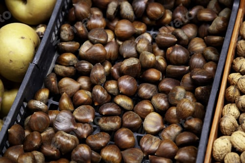 Preview: Roasted Chestnuts, Nuts, Nutritious And Healthy Food