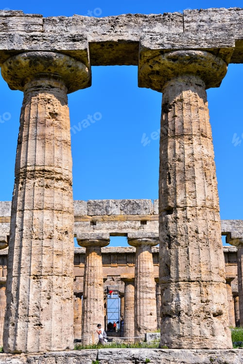Preview: The Basilica (Also Called Temple Of Hera) Paestum, Italy
