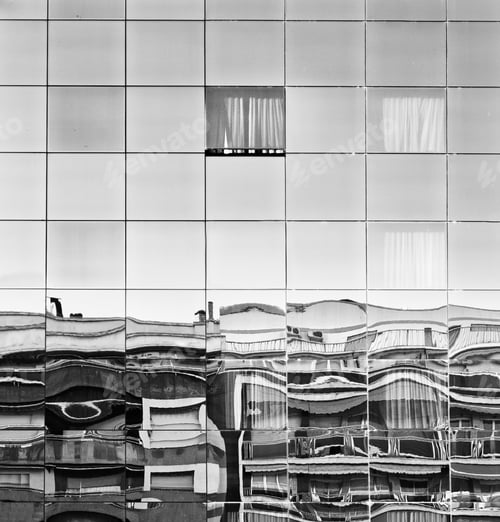 Preview: Modern Building In Urban City Street, Construction