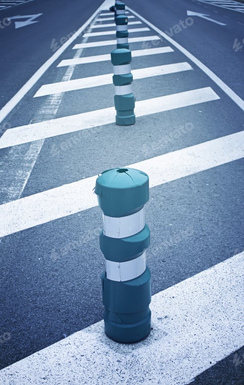 Preview: Road With Signs And Direction Arrows, Vehicle And Transportation