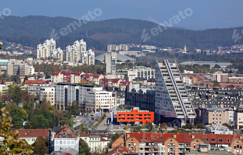 Preview: Residential Buildings And Skyscrapers Ljubljana Slovenia Cityscap