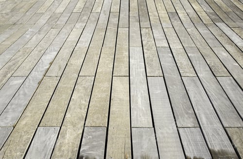 Preview: Wooden Floor Boards In Urban Bridge Construction