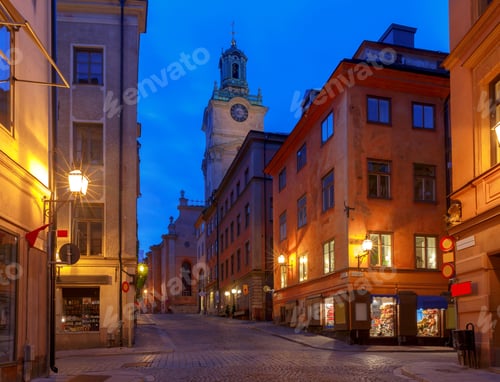 Preview: Stockholm. Old Street At Night.