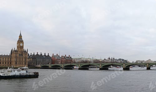 Preview: Big Ben Clock Tower And Westminster Bridge In London