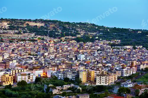 Preview: Panorama Of Scicli, Sicily, Italy
