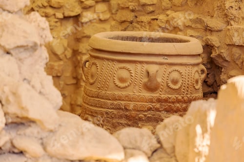 Preview: Pithoi, Or Storage Jars, At Ruins Of Knossos Palace, Crete