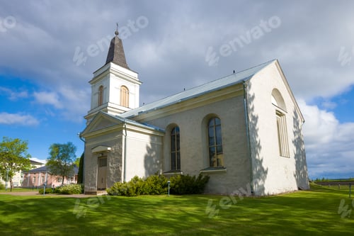 Preview: The Ancient Church Of St. Mary (Marian Kirkko) On A June Afternoon. Hamina, Finland