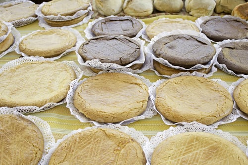 Preview: Homemade Cakes And Chocolate Cake In A Grocery Store, Bakery