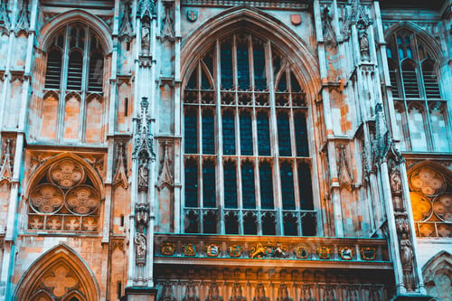 Preview: Detailed View Of Colorful Westminster Abbey Facade