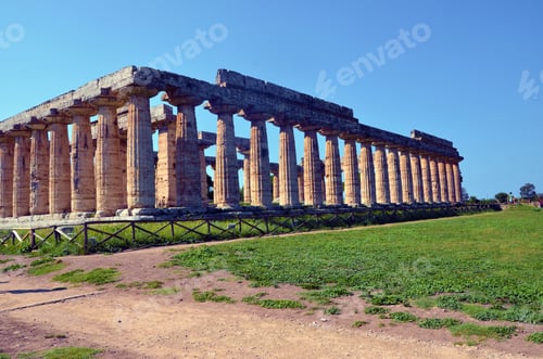 Preview: The Basilica (Also Called Temple Of Hera) Paestum, Italy