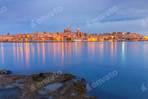 Preview: Valletta. Mediterranean Harbor.