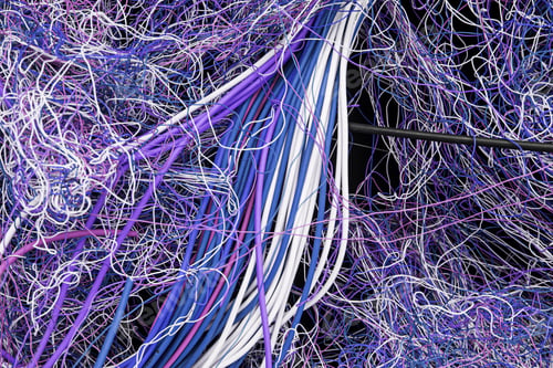 Preview: Tangle Of Electric Cables Of Colors, Electricity And Energy
