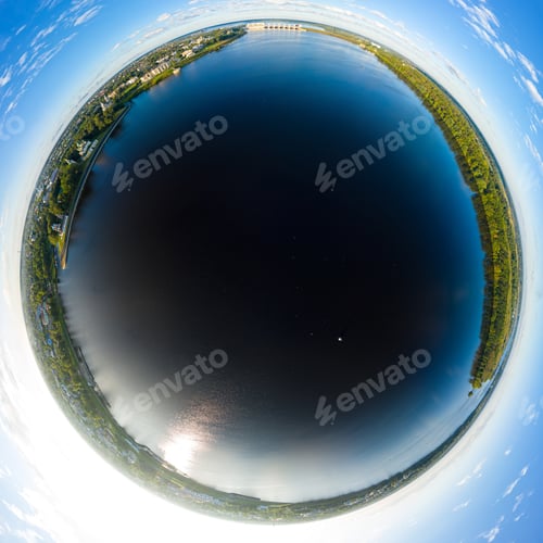 Preview: Uglich, Russia. Panorama Of The Volga River Embankment, Uglich Hydroelectric Power Station