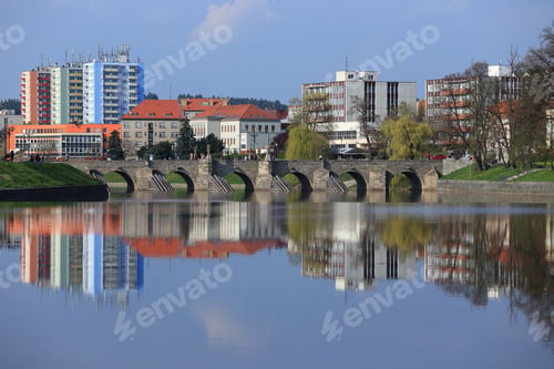Preview: The Oldest Stone Bridge In Central Europe Above River Otava, Pisek, Czech Republic