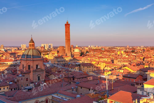 Preview: Bologna. Aerial View Of The City.