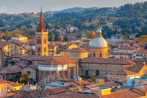 Preview: Bologna. Aerial View Of The City.