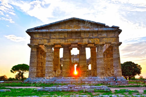 Preview: The Temple Of Neptune It Was Built In The Doric Order Around 460–450 Bc Paestum Italy