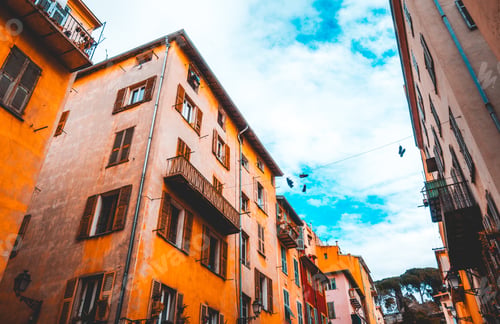 Preview: Some Ancient Houses With Orange Facades